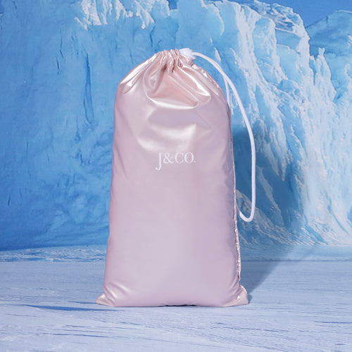 Baby Pink Quilted Puffy Metallic Small Bag