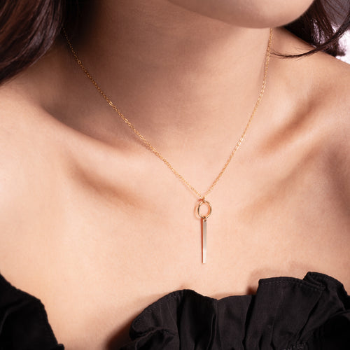Circle Bar Necklace