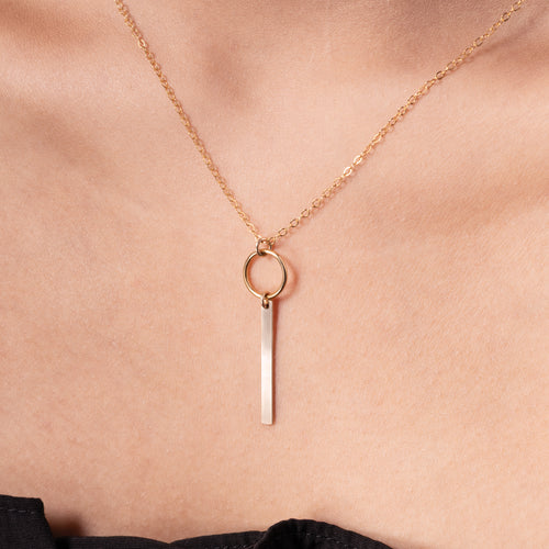 Circle Bar Necklace