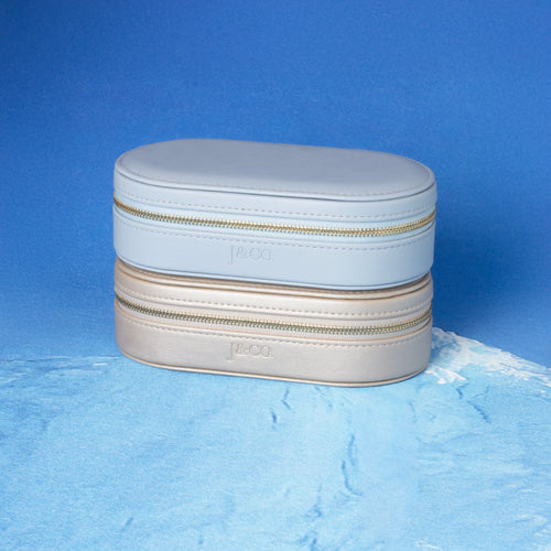 Leather Mini Oval Jewelry Box