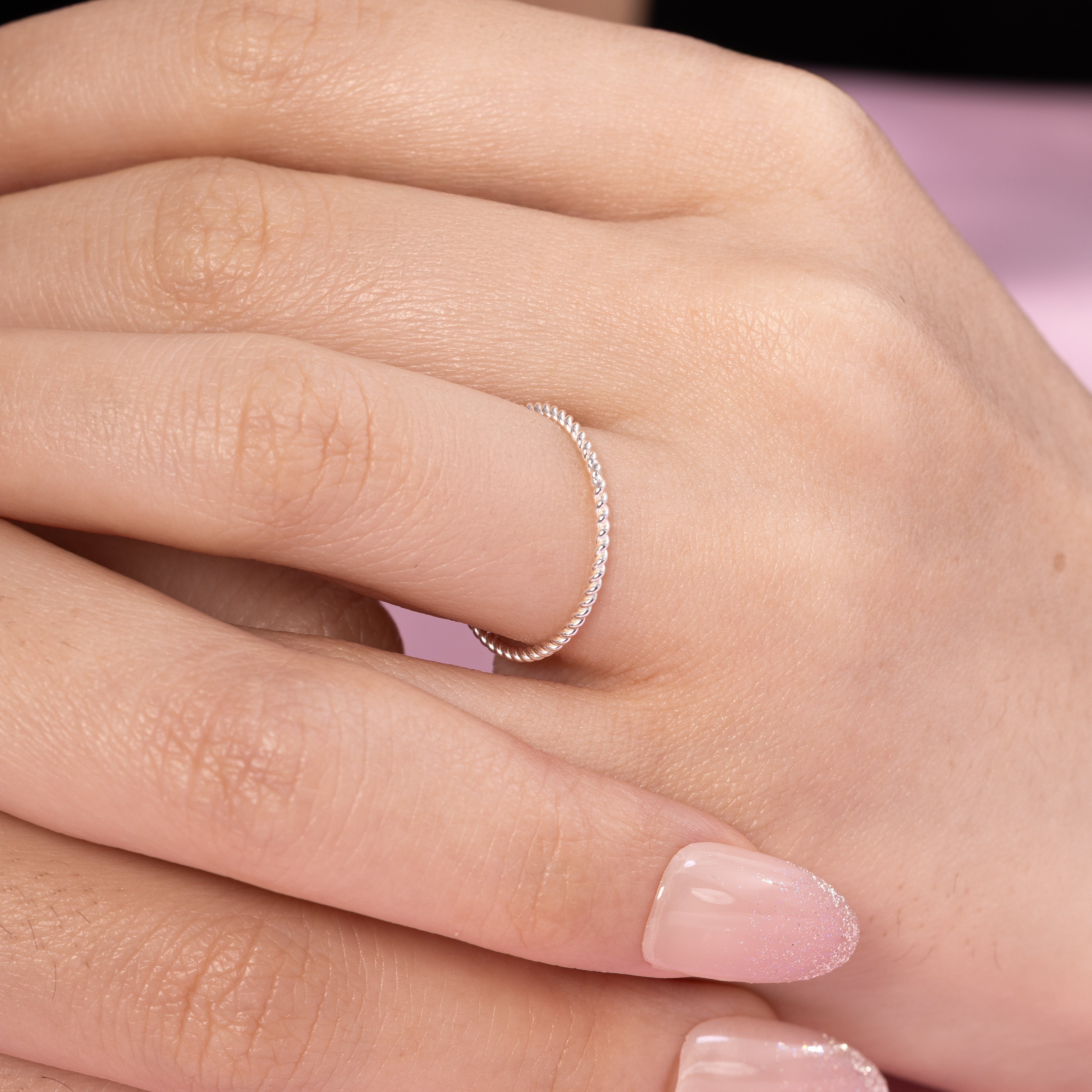 Skinny Twist Ring Silver – J&CO Jewellery
