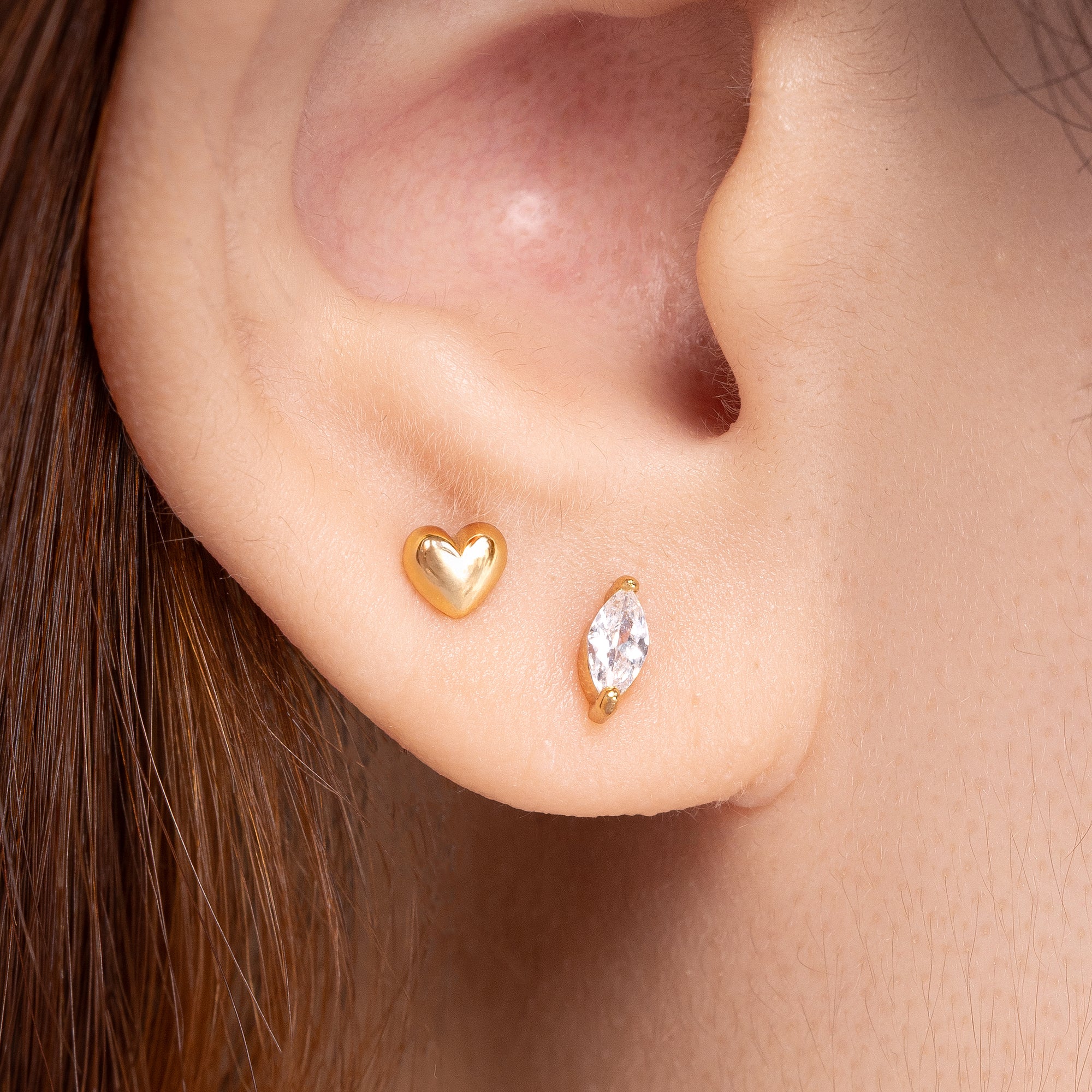 18g (1.0mm) 2mm-6mm CZ Gem Claw Helix Earing Stud Labret Bar - Foto 2