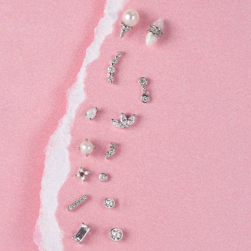 Color:White Gold
Option:Single
Option:Pair