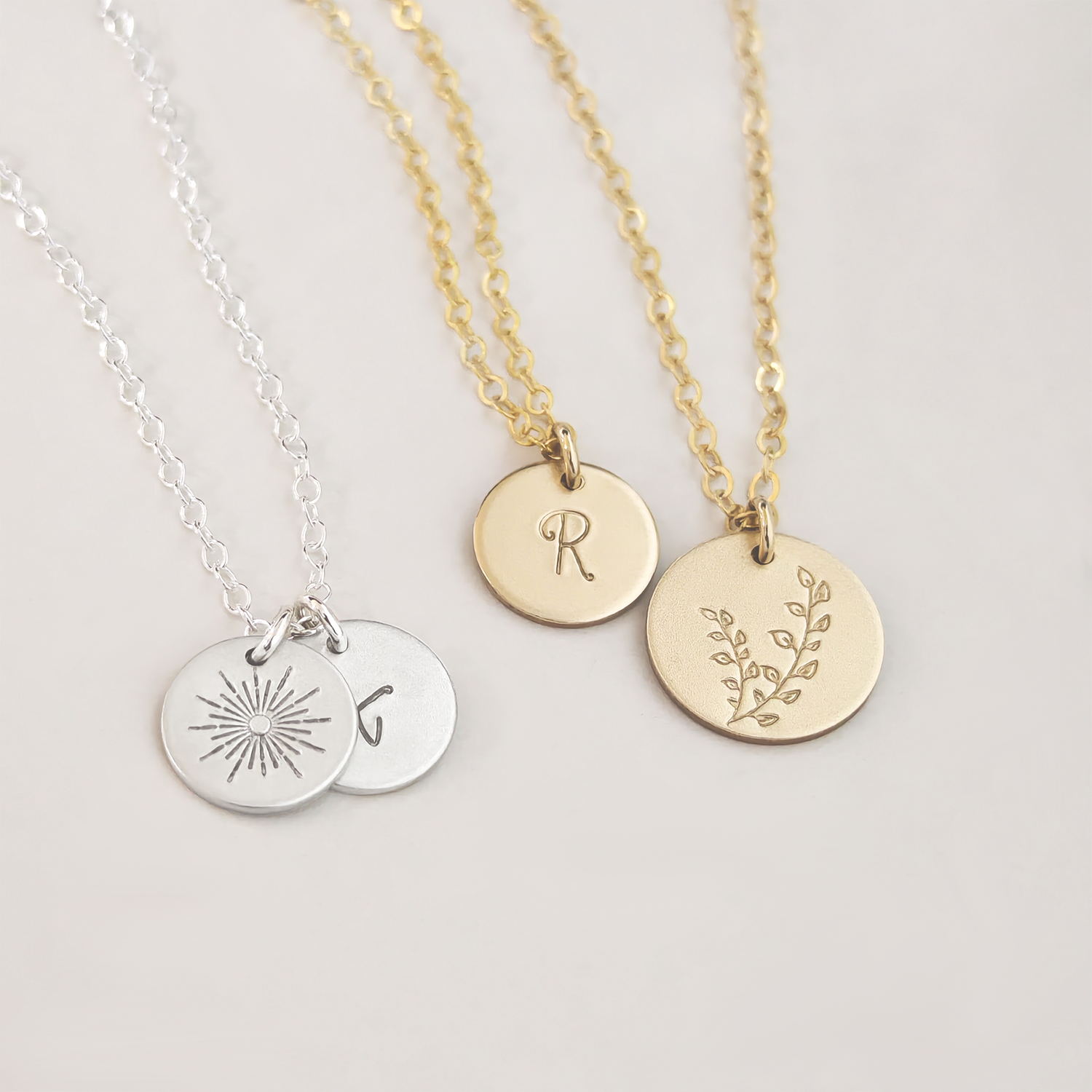 Personalized Celestial Silver Necklace