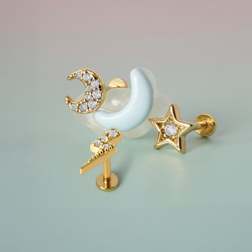 Beyond Stars Trio Flatback Set - Gold