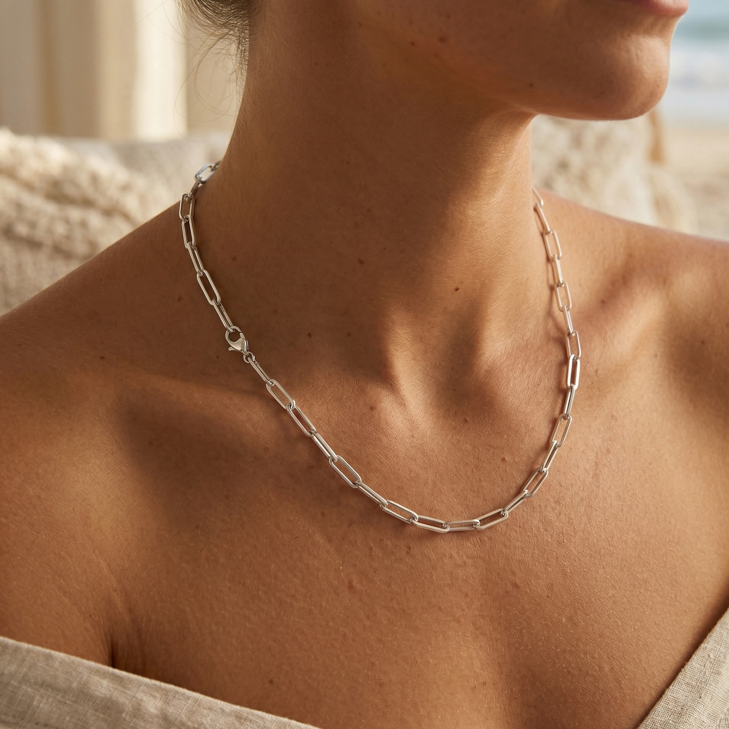 ミューズペーパークリップチェーンネックレス – J&CO Jewellery
