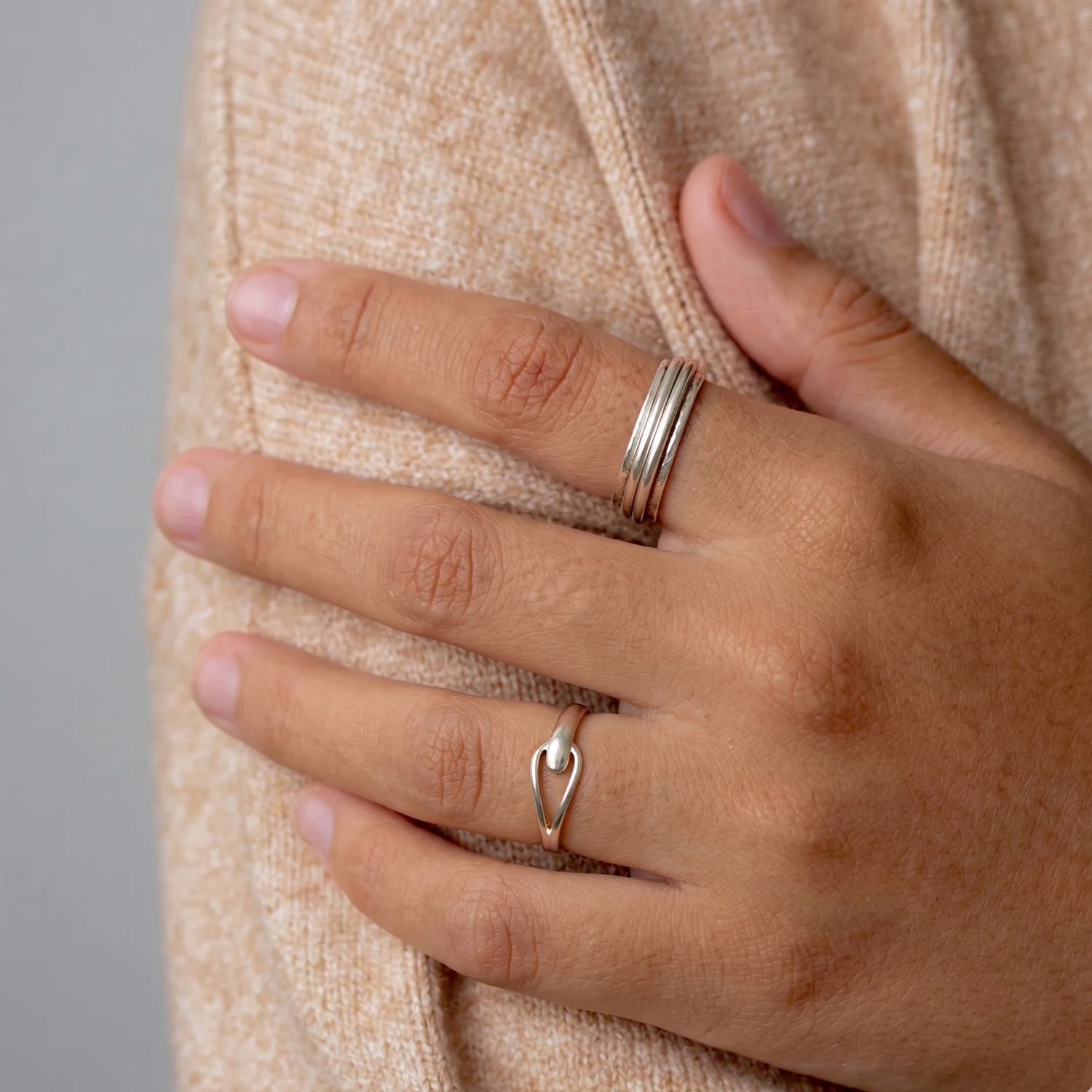 Elena Ridge Ring Sølv