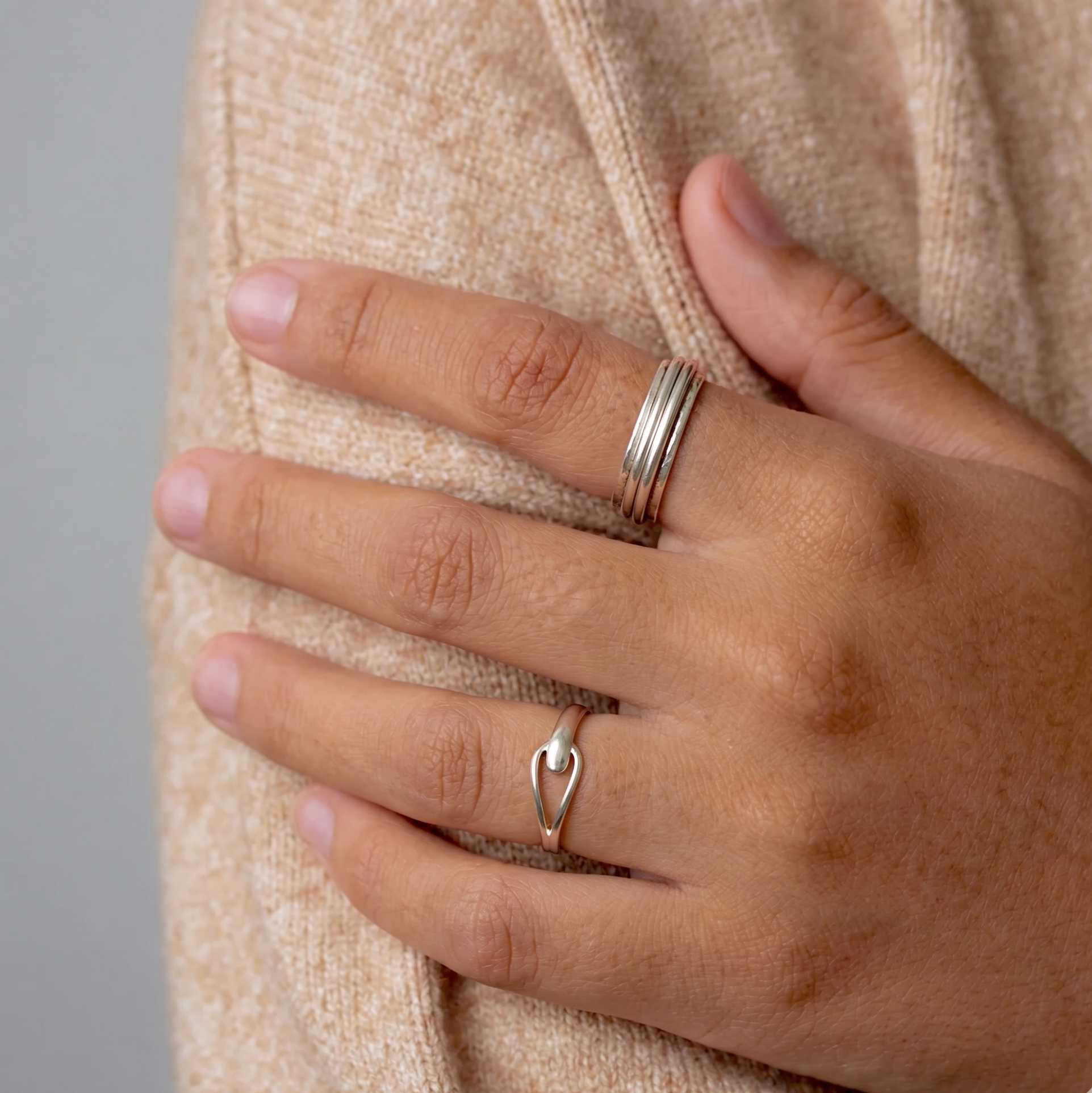 Elena Ridge Ring Sølv