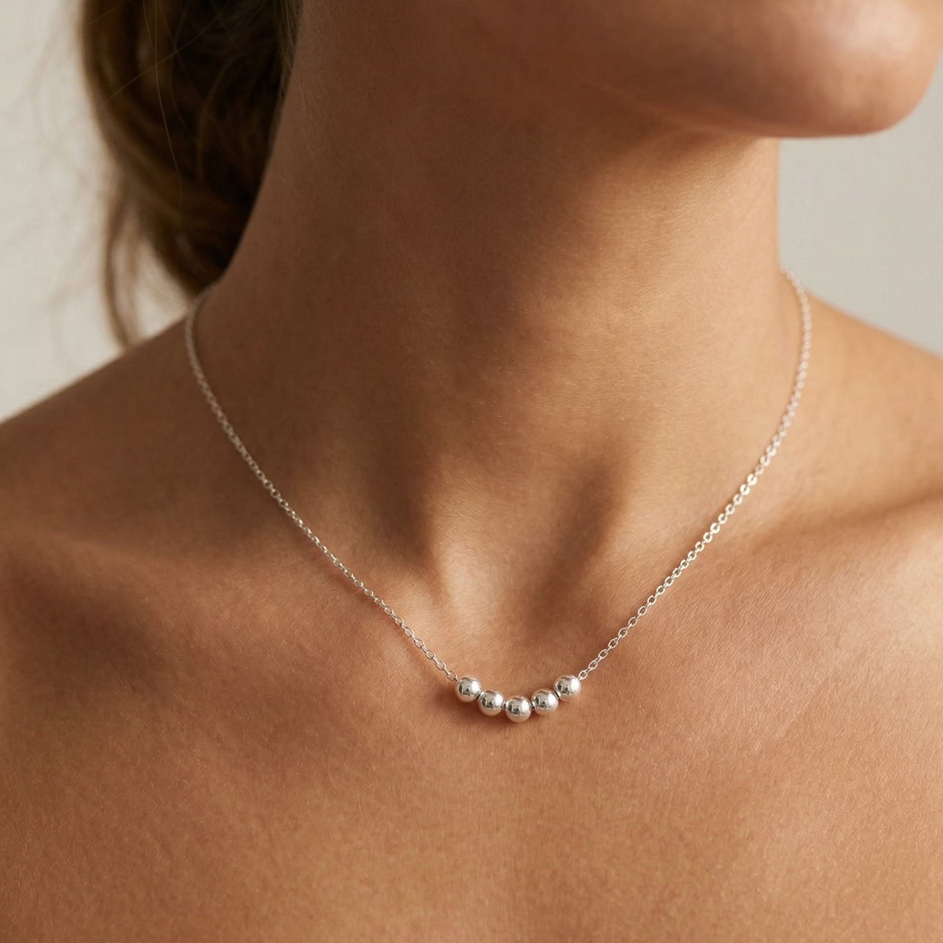 个性化银珠链项链