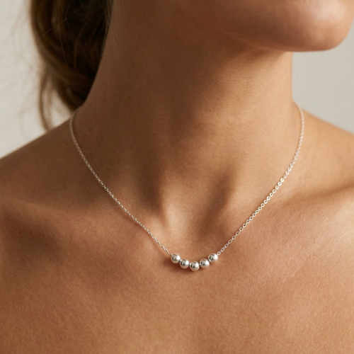个性化银珠链项链
