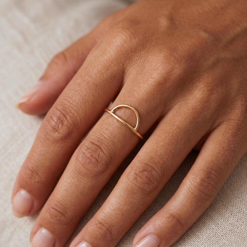 Minimale Boog Ring Goud