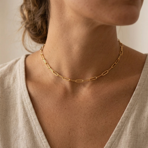 Muse Paper Clip Chain Necklace – J&CO Jewellery