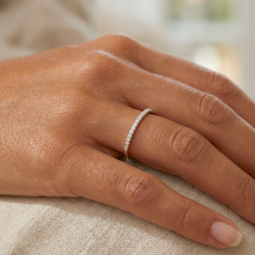 Eternity CZ Ring Sølv