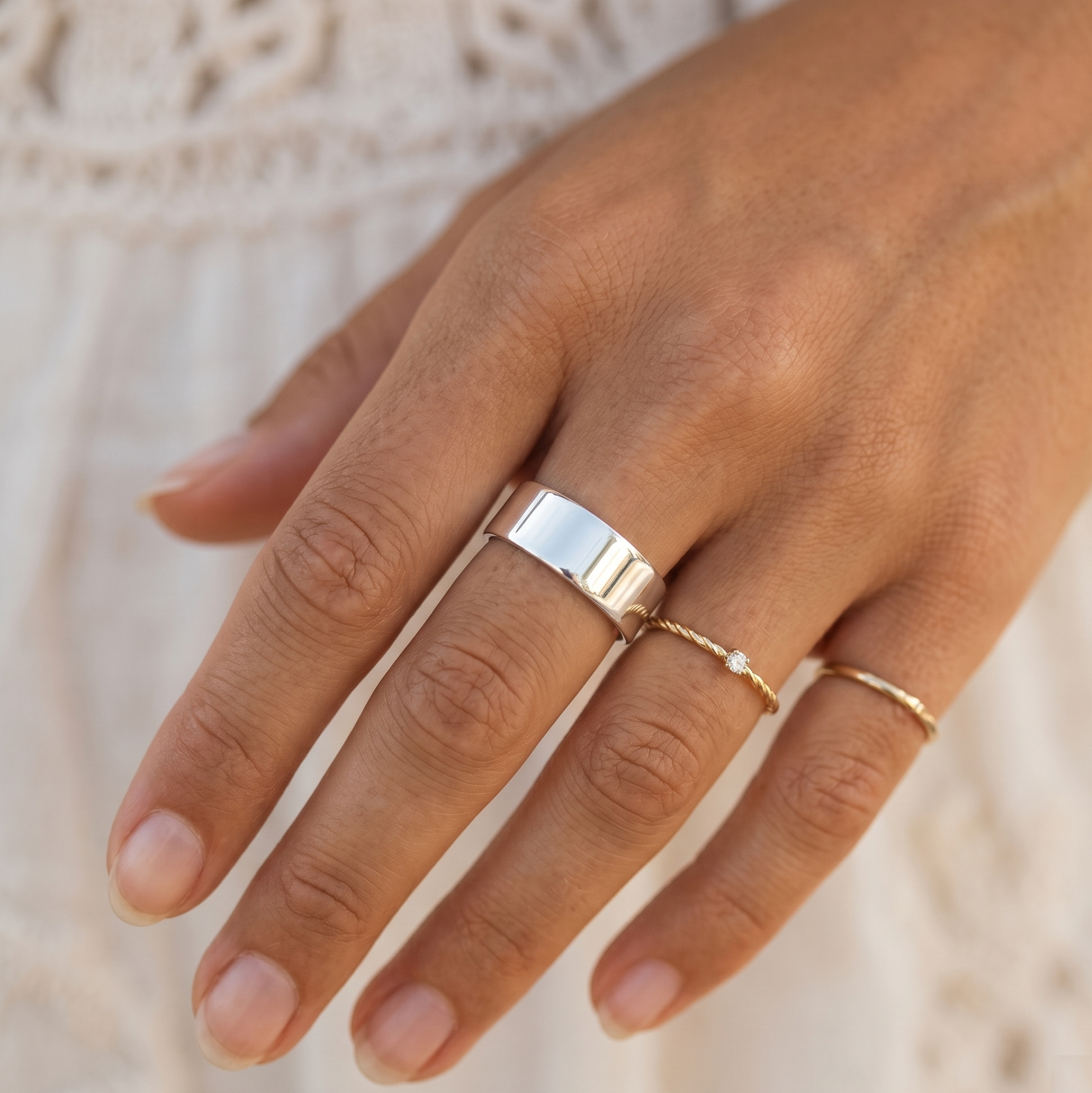 厚いスタッキングリングシルバー – J&CO Jewellery 厚いスタッキングリングシルバー – J&CO Jewellery