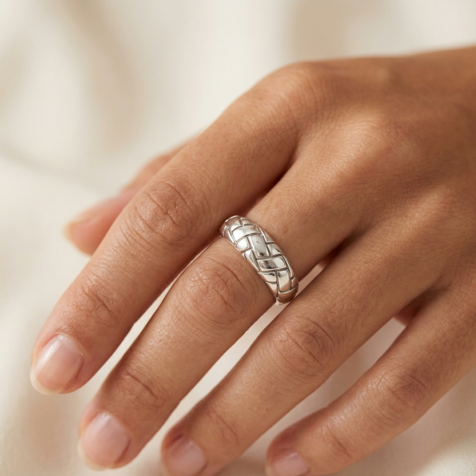 Alexa Dome Ring Silver