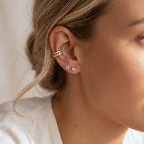 Sparkle Pave Øreklemme
