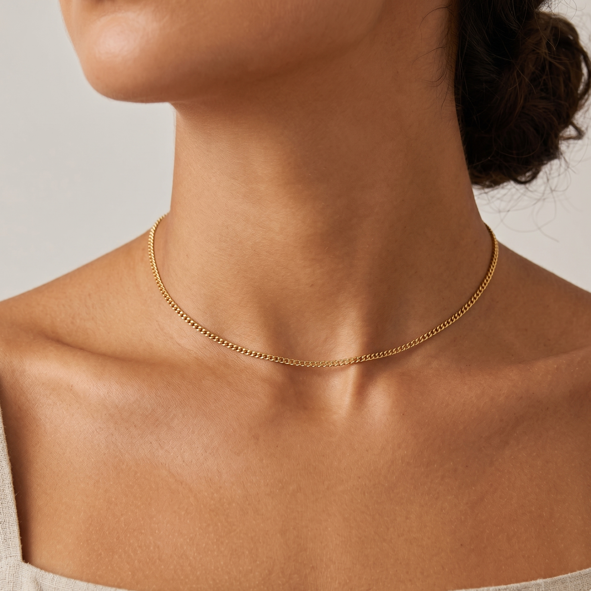 Statement Curb Chain Halskjede