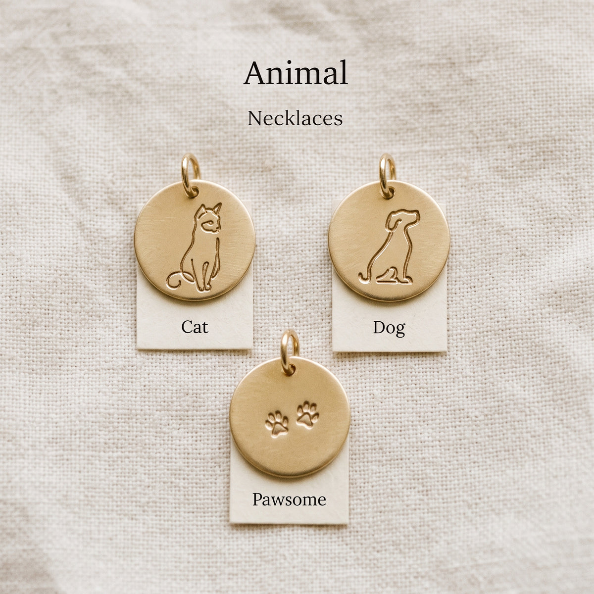 Personalized Animal Necklace