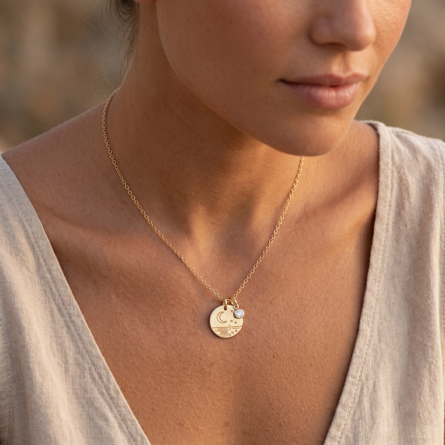 Personalized Sky Radiance Necklace