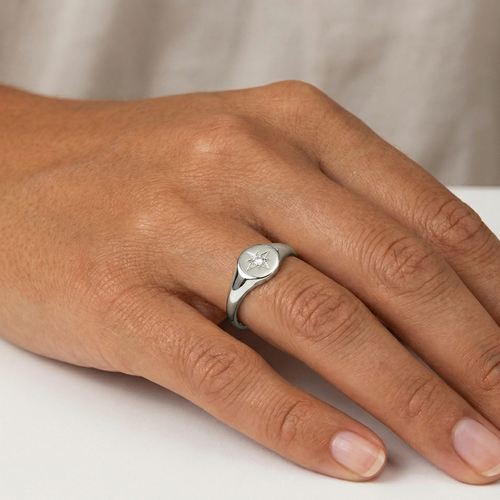 スターシグネットリングシルバー – J&CO Jewellery スターシグネットリングシルバー – J&CO Jewellery
