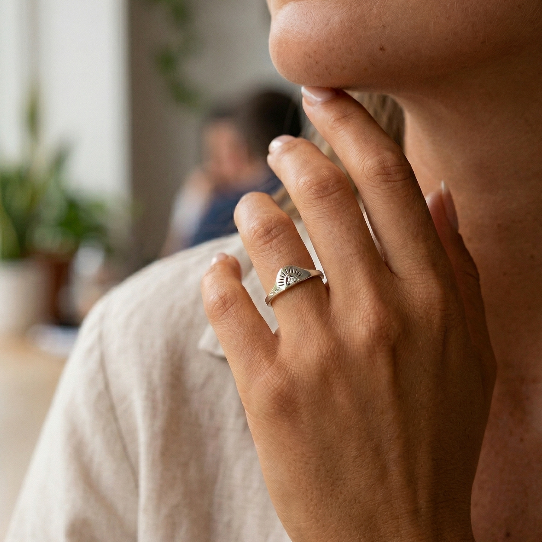 Cincin Matahari Terbit Perak