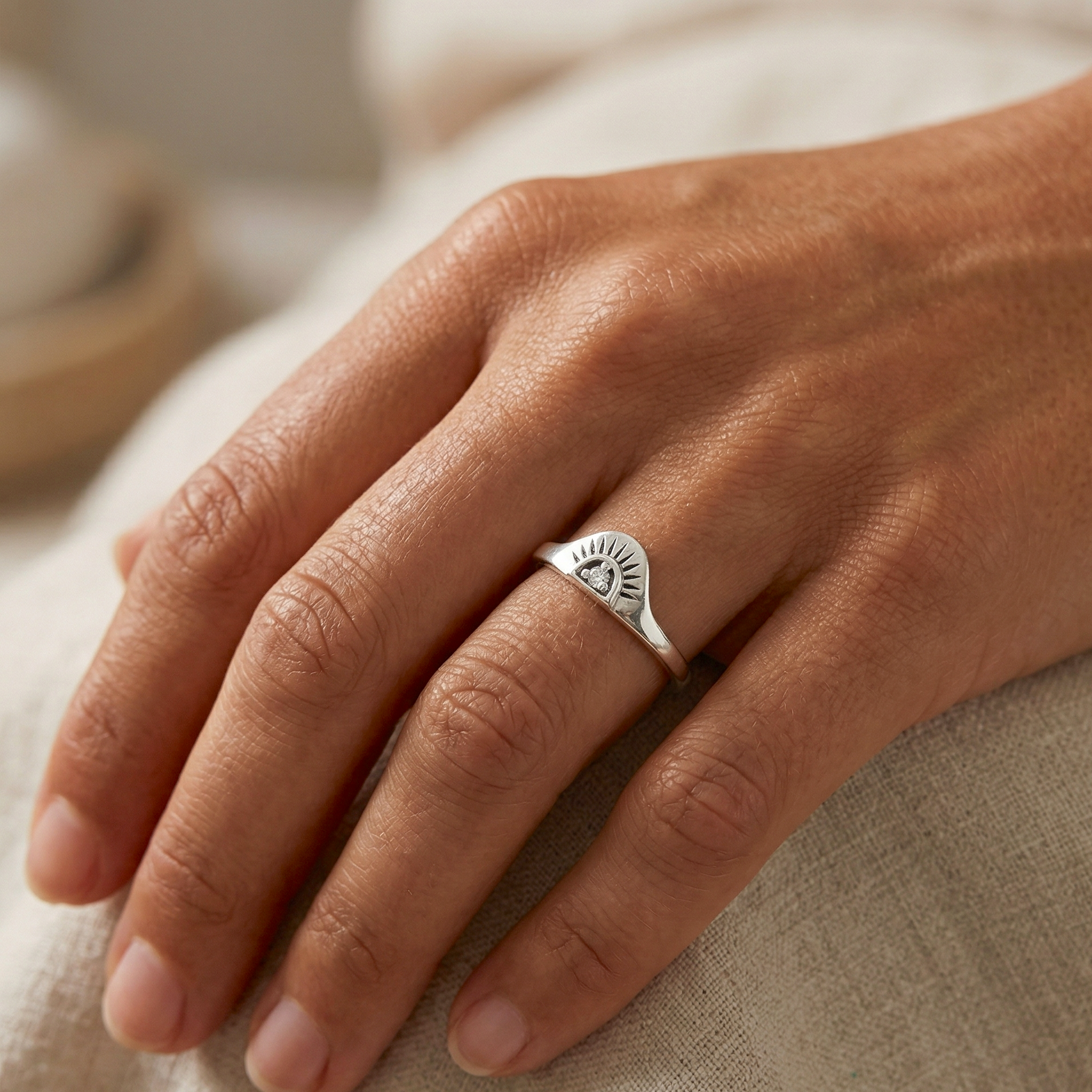 Cincin Matahari Terbit Perak