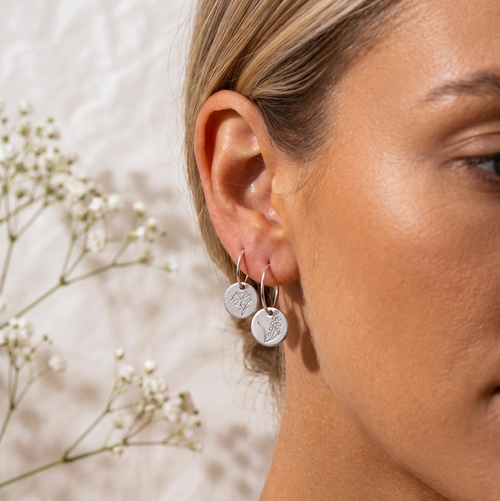 Personalized Mini Birth Flower Hoop