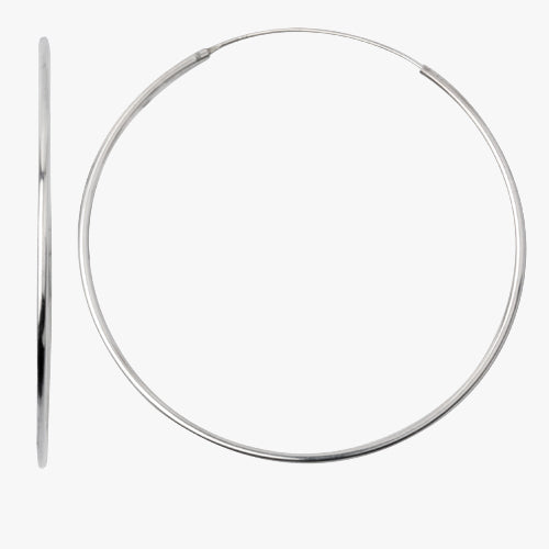 ☆ENGBROX☆ silver925 kiko hoop earring EBEA24047SV Large Endless Hoop Earrings – J&CO Jewellery