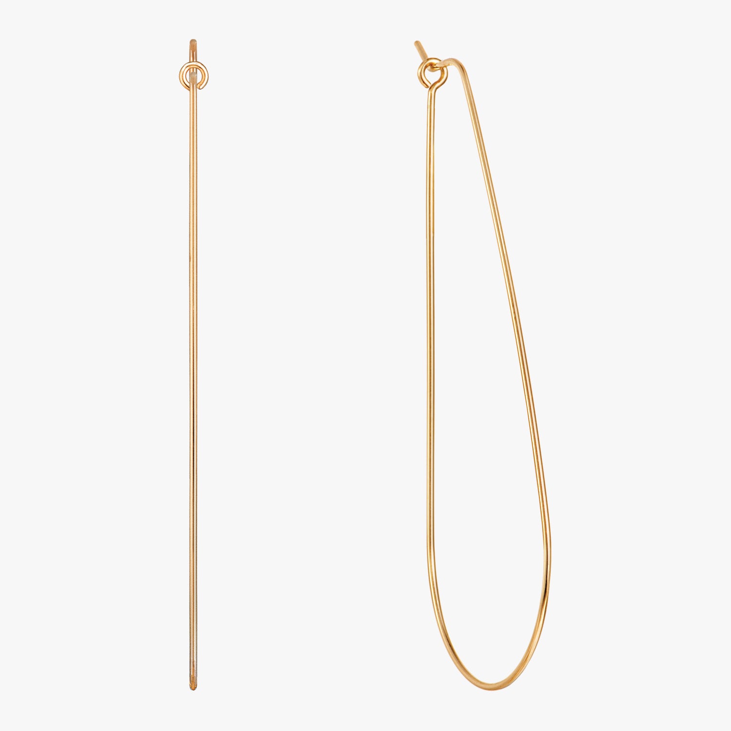 Statement Teardrop Hoop Earrings