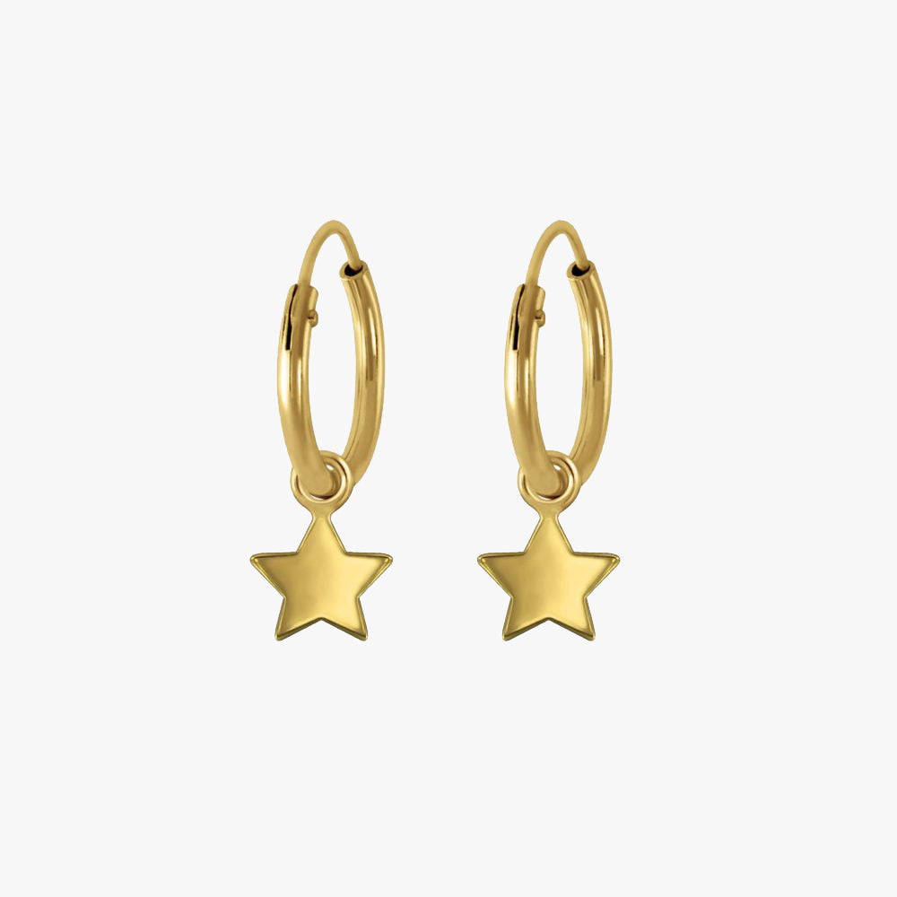 Star Mini Hoop Earrings