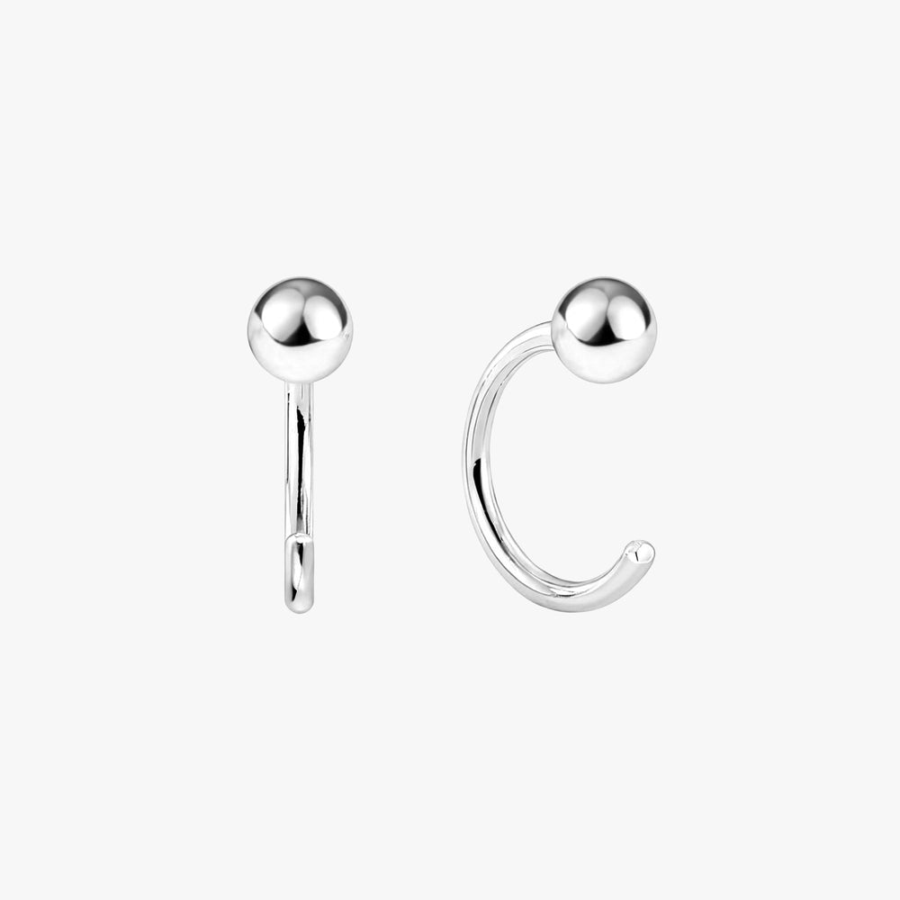 Katy Craig - Coppia di piccoli orecchini a perno a forma di jeko, in argento Sterling