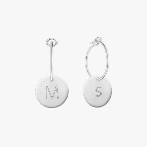 Personalised Disc Hoop Earrings