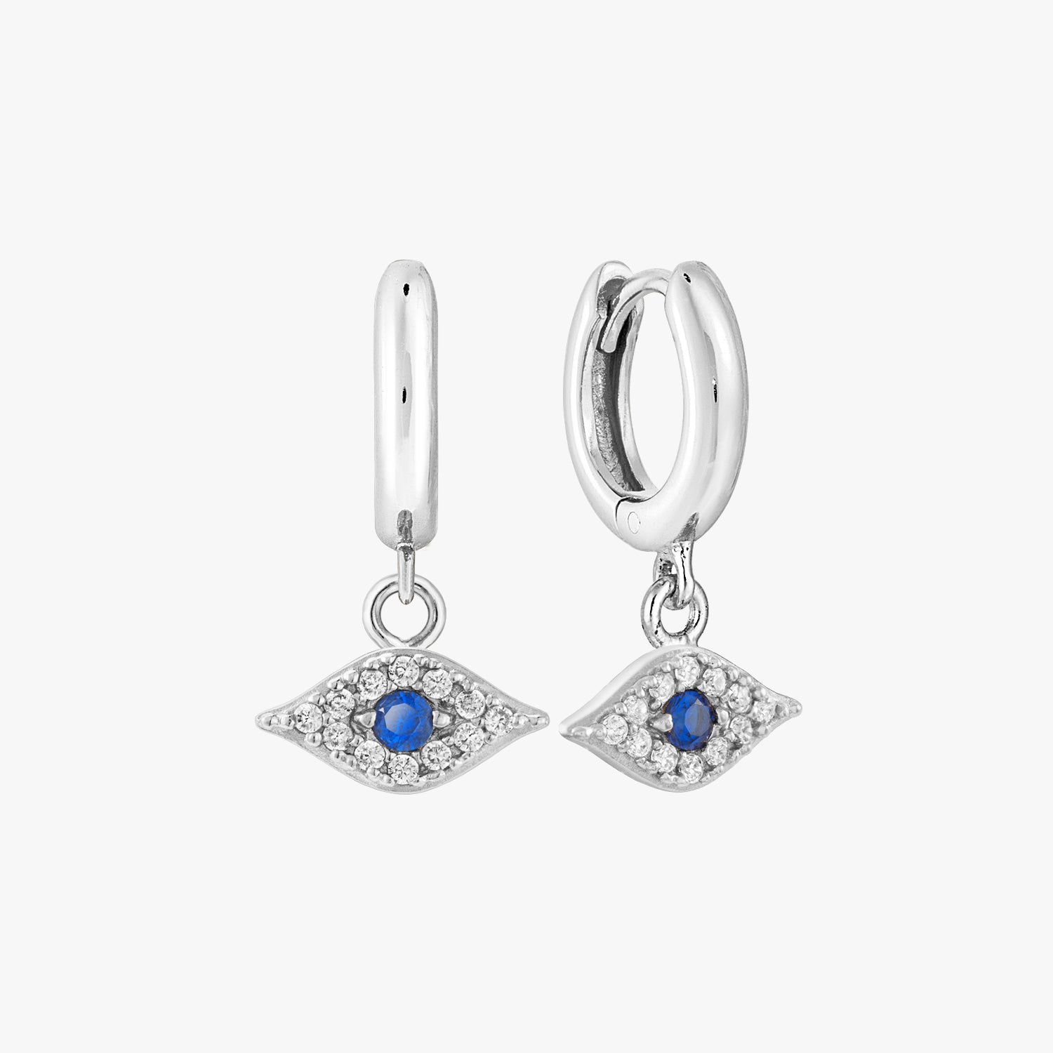 Glaze Jewelry Sterling Silvr CZ Evil Eye Dangle Earrings in Silver at Nordstrom Rack