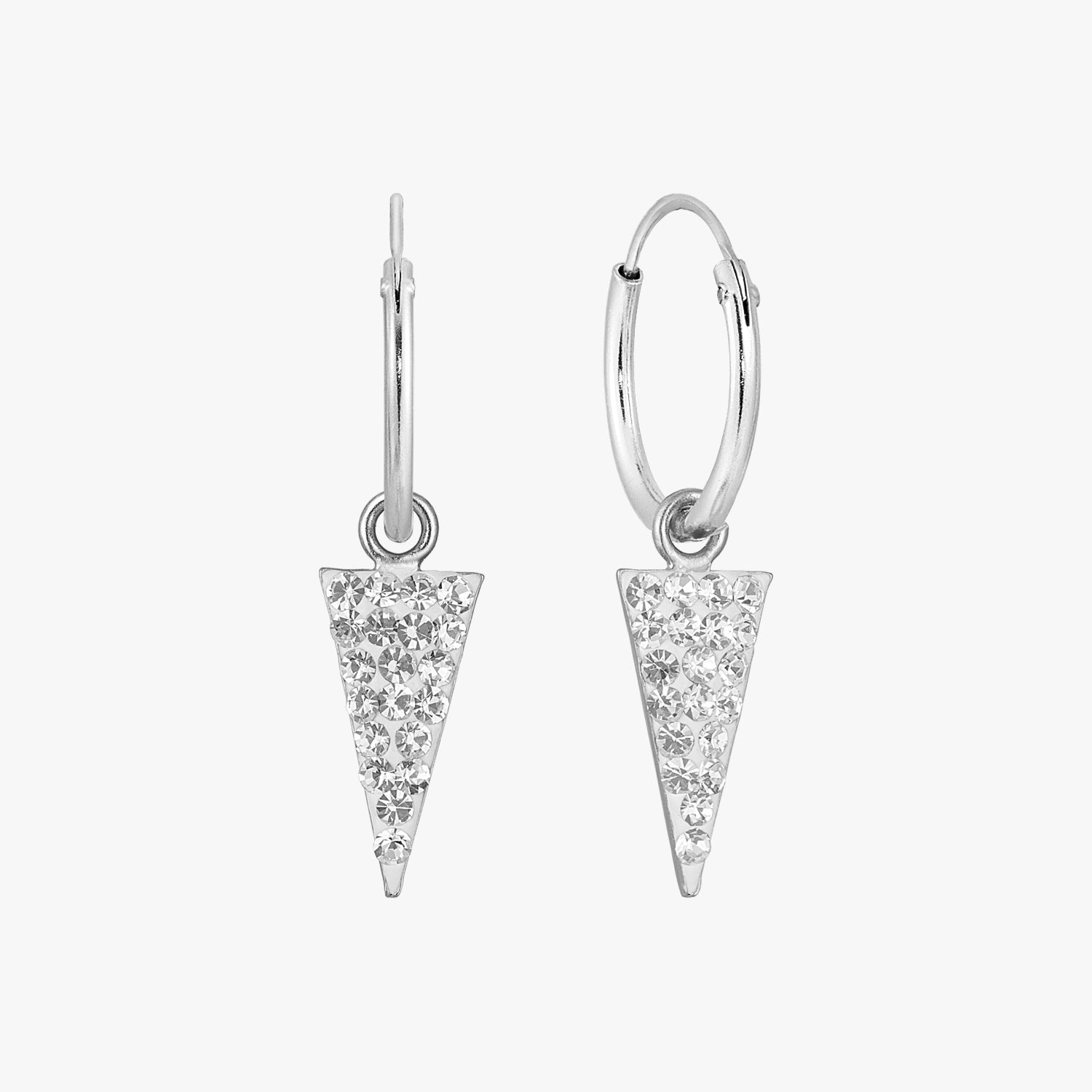ポメころび❣️ カービング　フープイヤリング キラキラした三角形のフープイヤリング – J&CO Jewellery