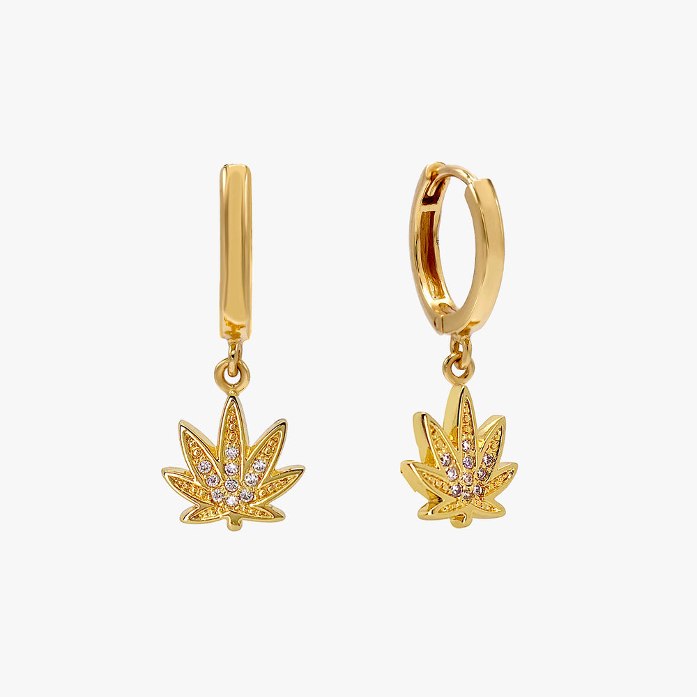 Xerling Orecchini A Cerchio Pendenti Con Foglie - Argento E Oro, Stile Bohémien, Alla Moda Per Donna