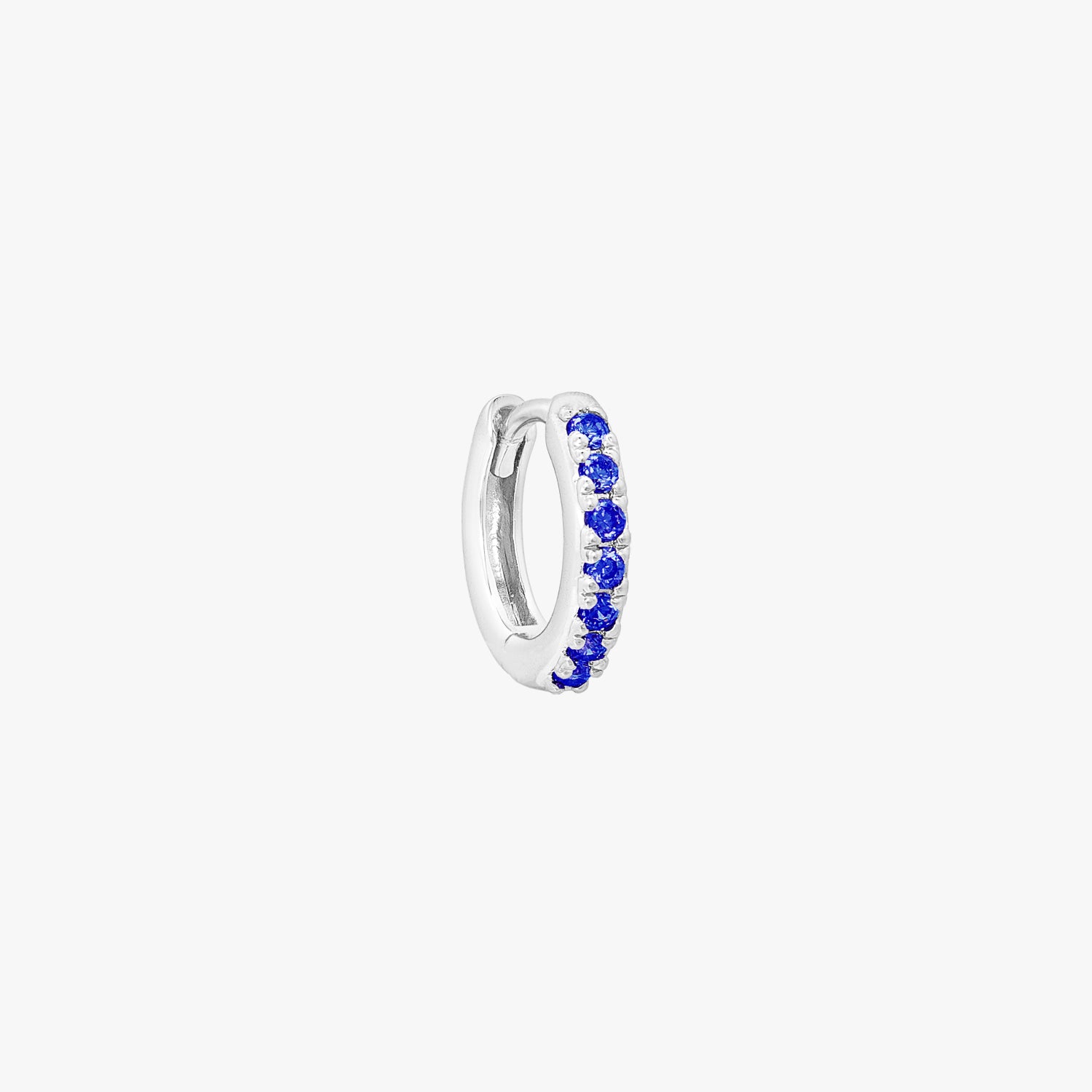 单只）蓝宝石镶嵌紧贴耳圈– J&CO Jewellery