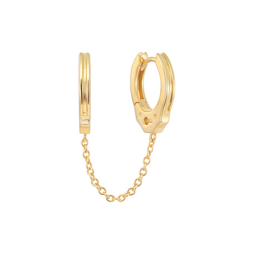 Partner in Crime Chain Huggie Earring – J&CO Jewellery