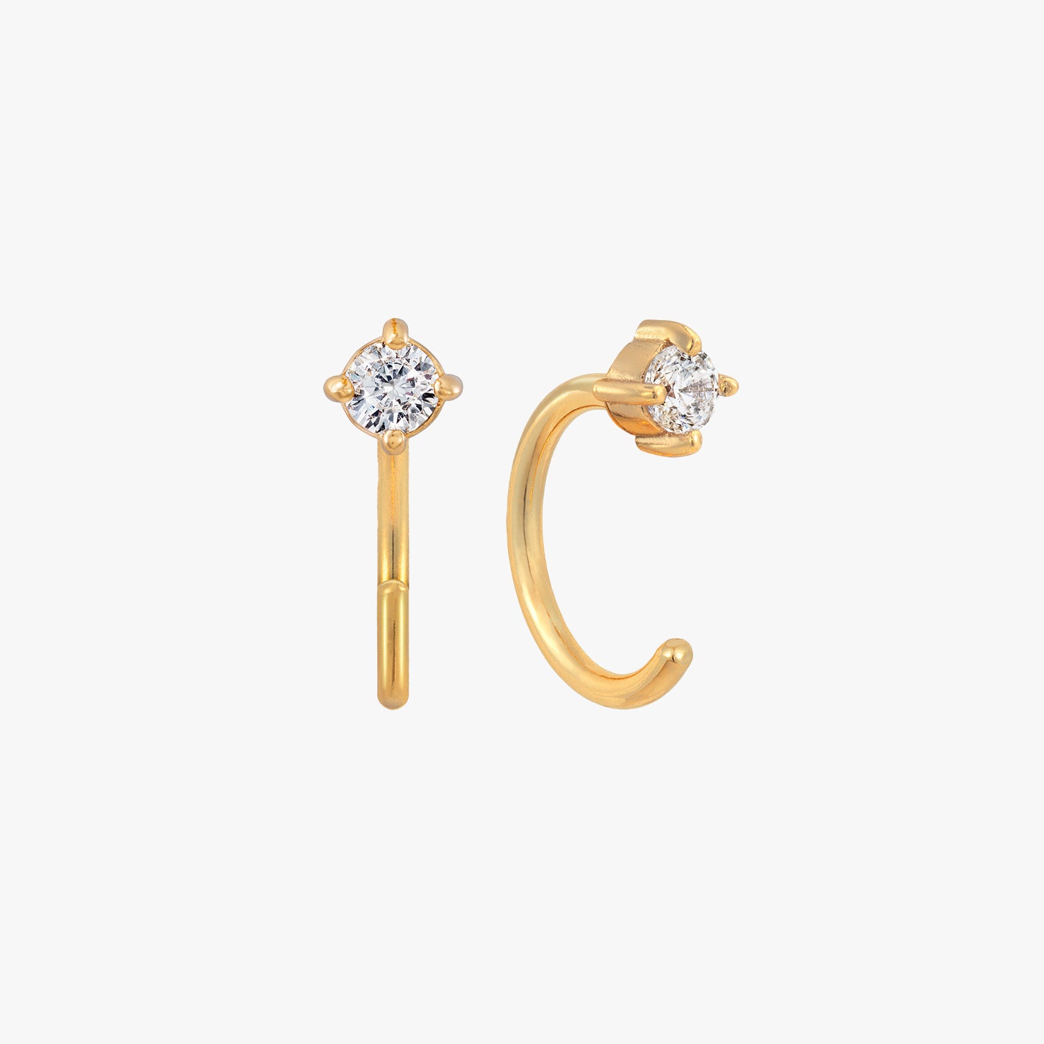 Sparkly Open Huggies Earrings – J&CO Jewellery