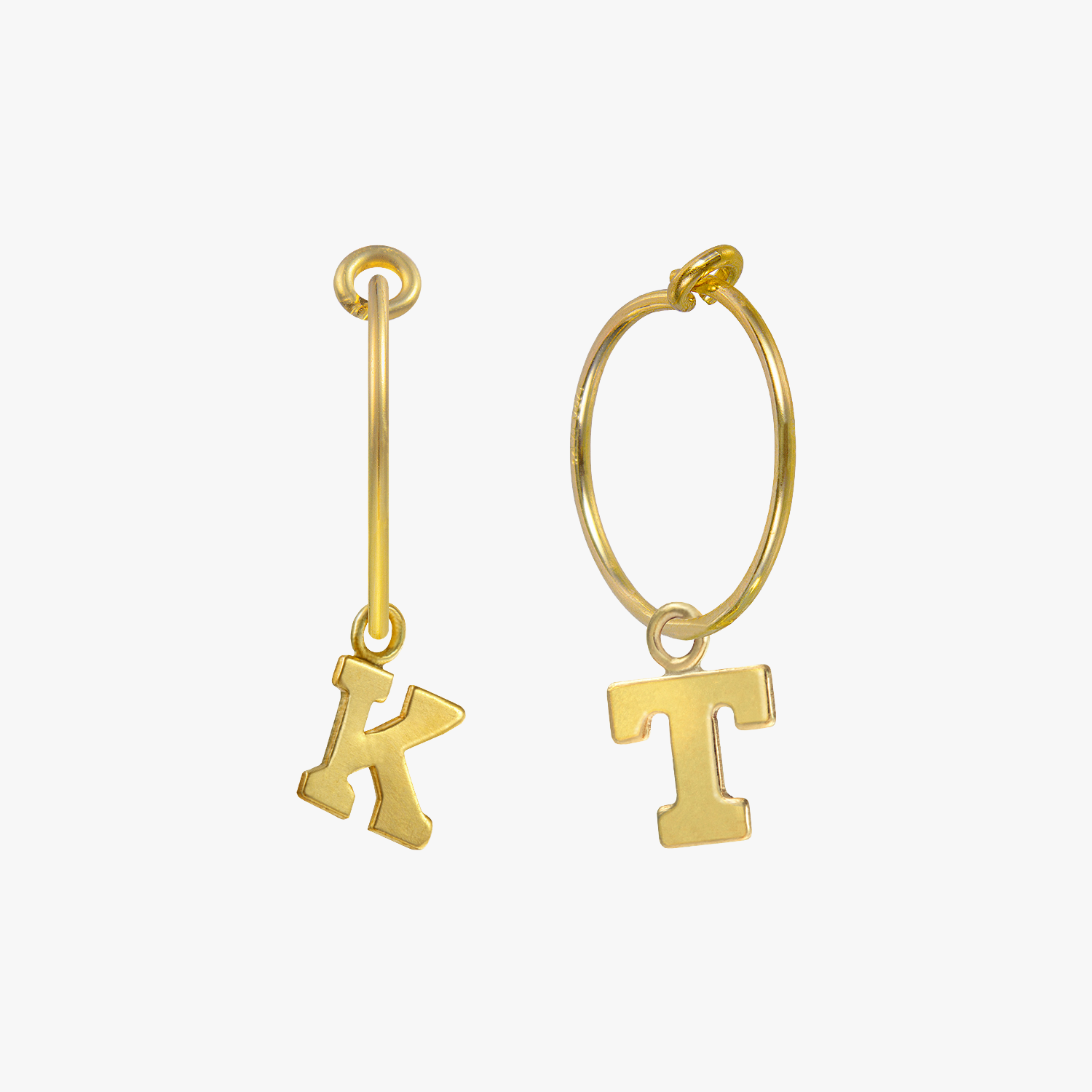 Personalized Letter Hoop Earrings