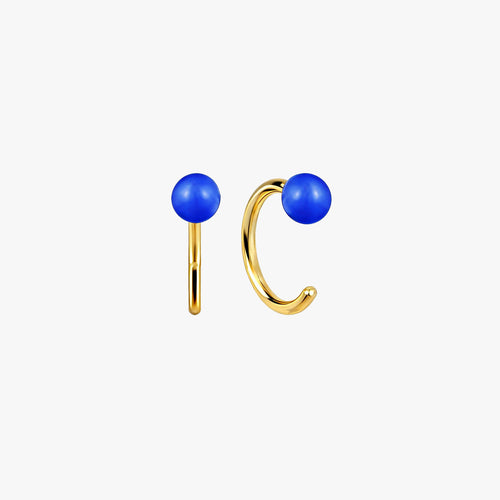 ต่างหูห่วงเด็กสีกรมท่า