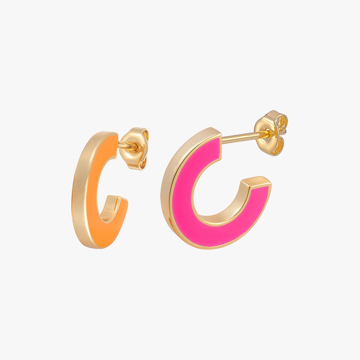 Enamel earrings on sale