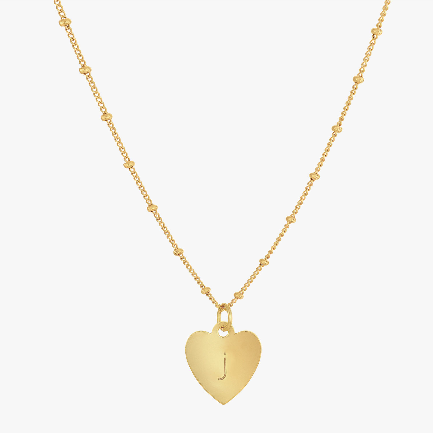Personalized Heart Satellite Necklace
