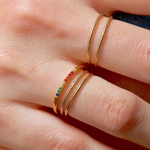 Rainbow Eternity Ring