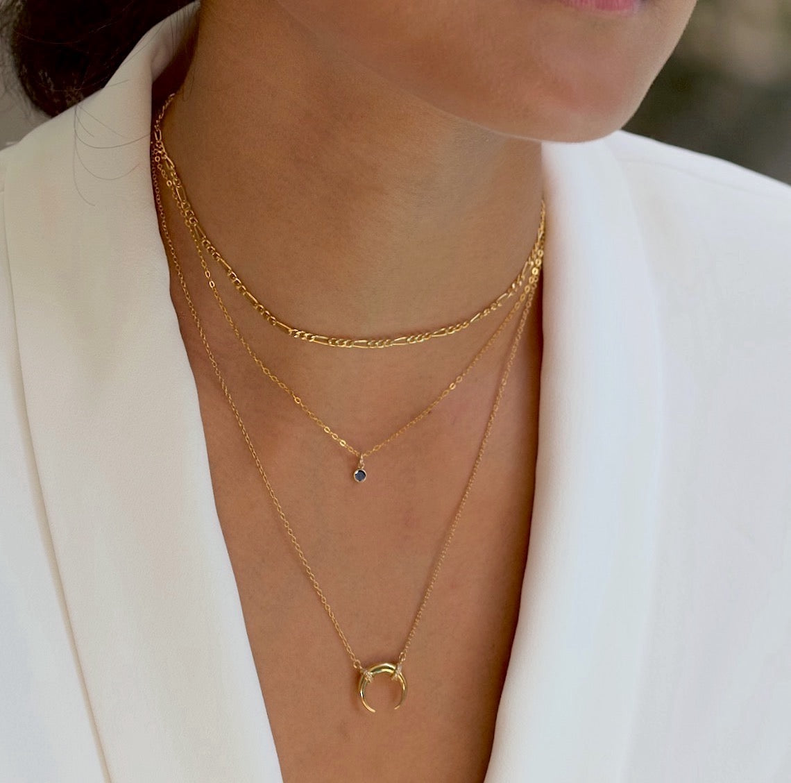 Kleine Zwarte Bezel Choker