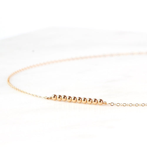 Minimalist Beads Bar Necklace