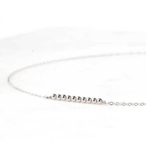 Minimalist Beads Bar Necklace