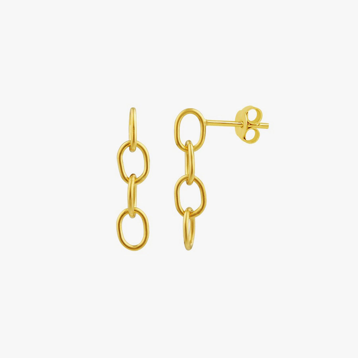 Haute Chain Stud Earrings
