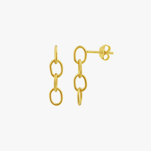 Haute Chain Stud Earrings