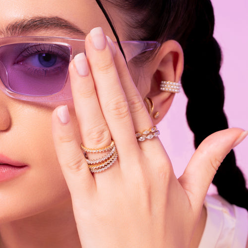 Ewigkeit CZ Ring Gold