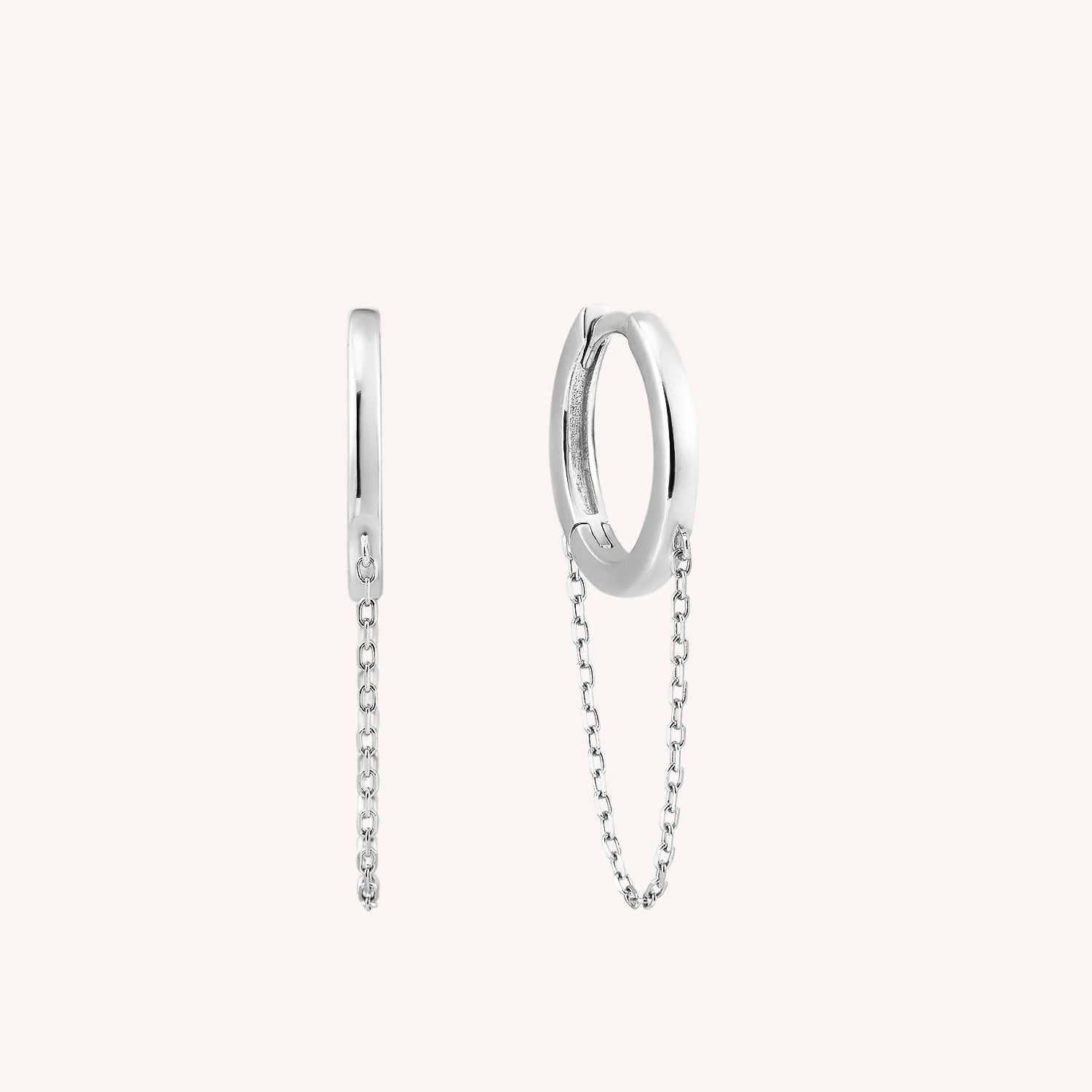 Solid white deals gold huggie earrings